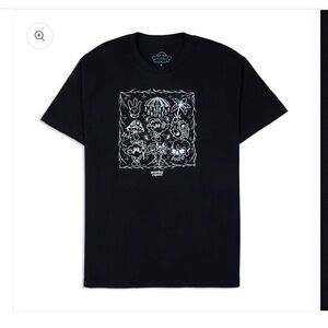 NWOT Weather Report Lightening Flash Black Graphic T-Shirt